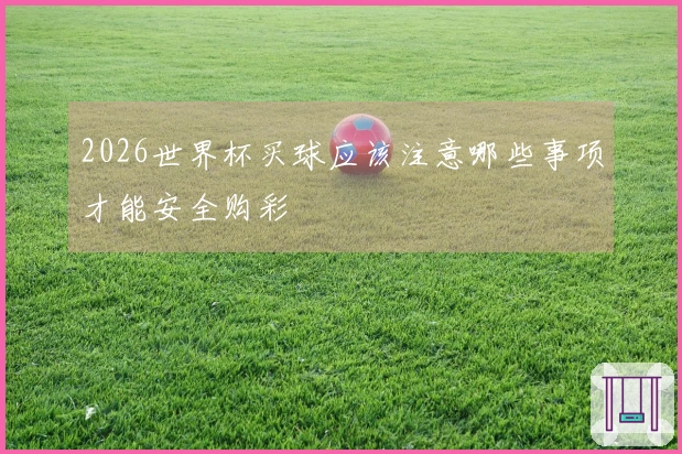 2026世界杯买球应该注意哪些事项才能安全购彩